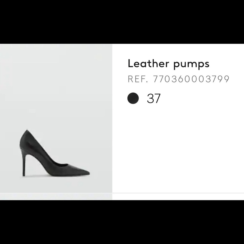 Mango Classic Black Women's Heels - Picture 7 of 7